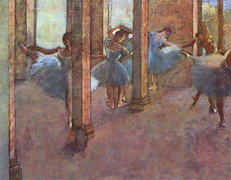Edgar Degas Tanzerinnen im Foyer oil painting picture